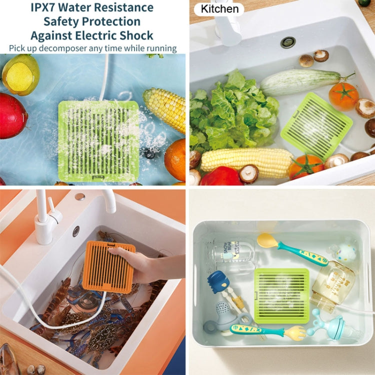 QX03 Home Two Bin Meat And Vegetable Cleaning Machine, US Plug(Neutral Machine) by bashfashion