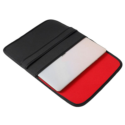 10 Inch Neoprene Laptop Lining Bag Horizontal Section Flap Clutch Bag(Blue) by bashfashion