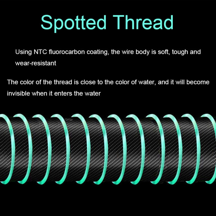 2pcs Outdoor Fishing Anti-tangle Spotted Invisible Line Set with Scale, Size: 5.4m(3.5) by bashfashion