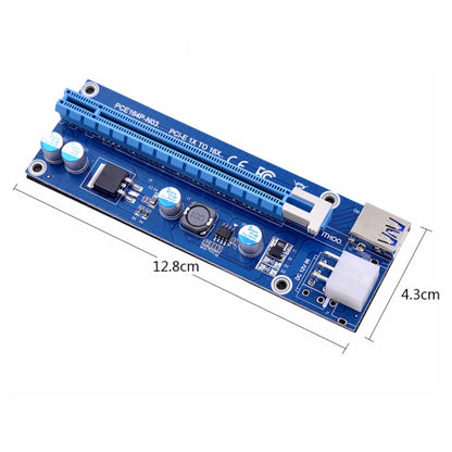 PCE164P-N03 VER006C Mini PCI-E 1X To 16X Riser For Laptop External Image Card, Spec: Blackboard 6pin by bashfashion