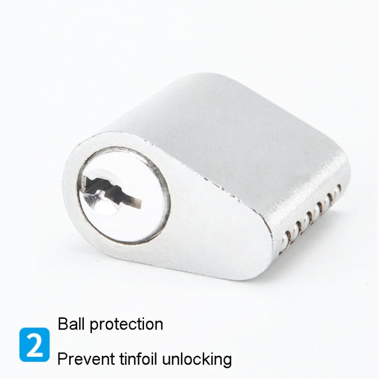 Fire Door Lock Cylinder Door Latch Fittings With Key, Model: Aluminum Core Interlocking+1 Key by bashfashion