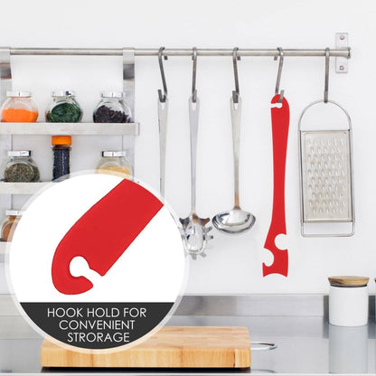 Kitchen Silicone Oven Rack Air Fryer Push Pull Tool with Longer Handle Small 20 x 2.8cm by bashfashion