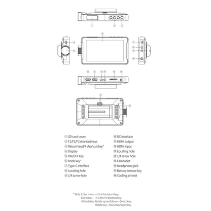 VILTROX DC550 Touch Model 5.5 Inch Camera Studio Monitors 4K HDMI 3D LUT Director Monitor by VILTROX