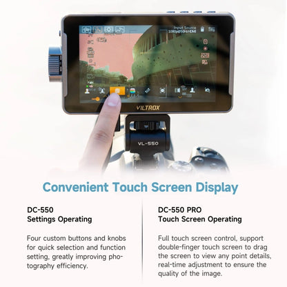 VILTROX DC550 Touch Model 5.5 Inch Camera Studio Monitors 4K HDMI 3D LUT Director Monitor by VILTROX