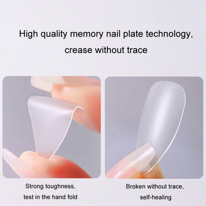 10pairs Of 100pcs/Box Frosted False Nails Artificial Tip, Shape: Ultra-short Ladder XS by bashfashion