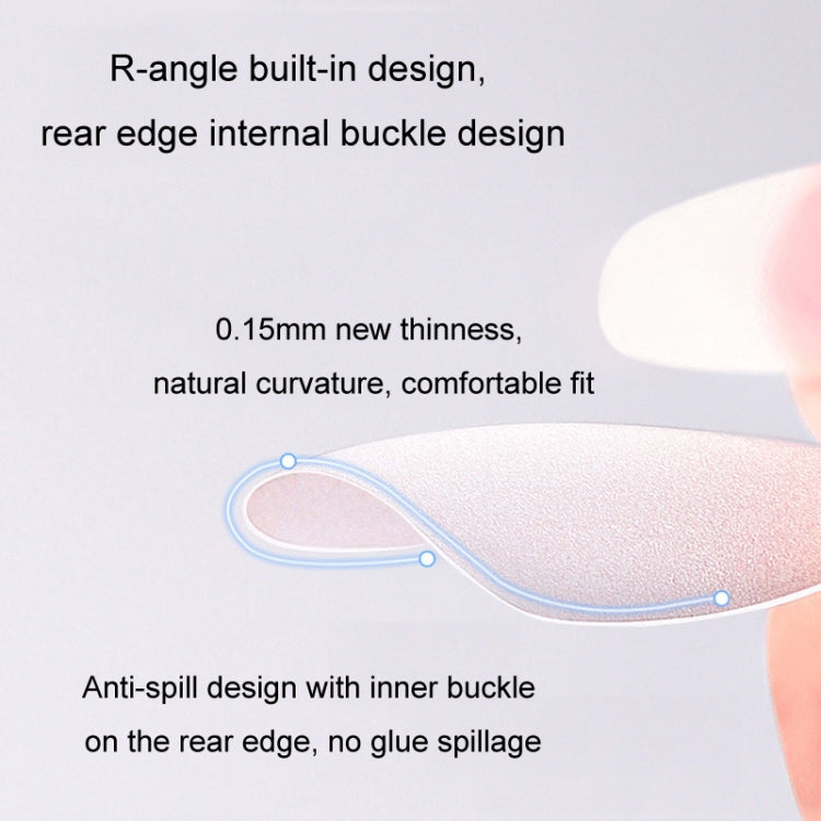 10pairs Of 100pcs/Box Frosted False Nails Artificial Tip, Shape: Ultra-short Ladder XS by bashfashion