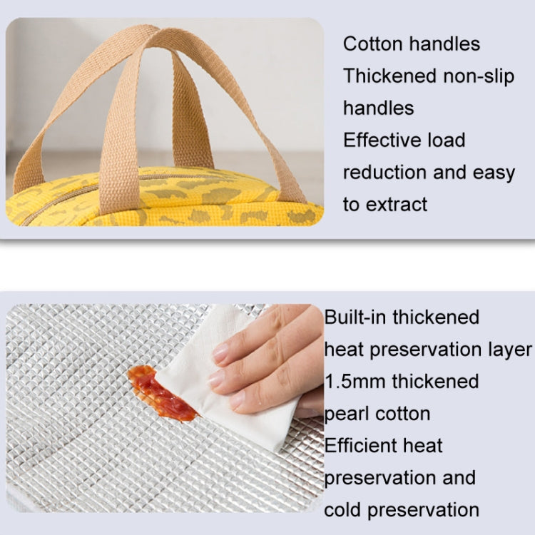 Ink Pattern Insulated Lunch Bag Lunch Box Bag Outdoor Travel Ice Pack Picnic Bag(Blue) by bashfashion