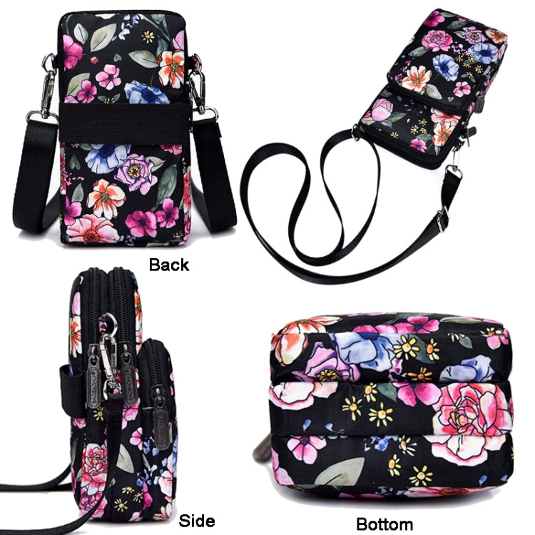 Printed Crossbody Mobile Phone Bag Mini Wallet With Arm Band, Style: Square Dot by bashfashion