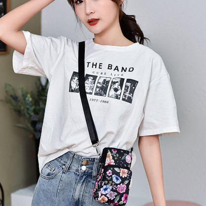 Printed Crossbody Mobile Phone Bag Mini Wallet With Arm Band, Style: Square Dot by bashfashion