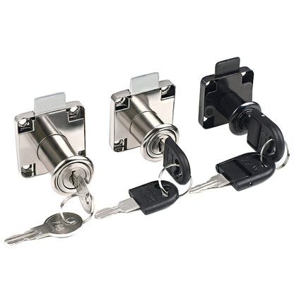 Drawer Lock Furniture Closet Door Office Filing Cabinet Lock, Model: 136-22(Black Folding Key) by bashfashion