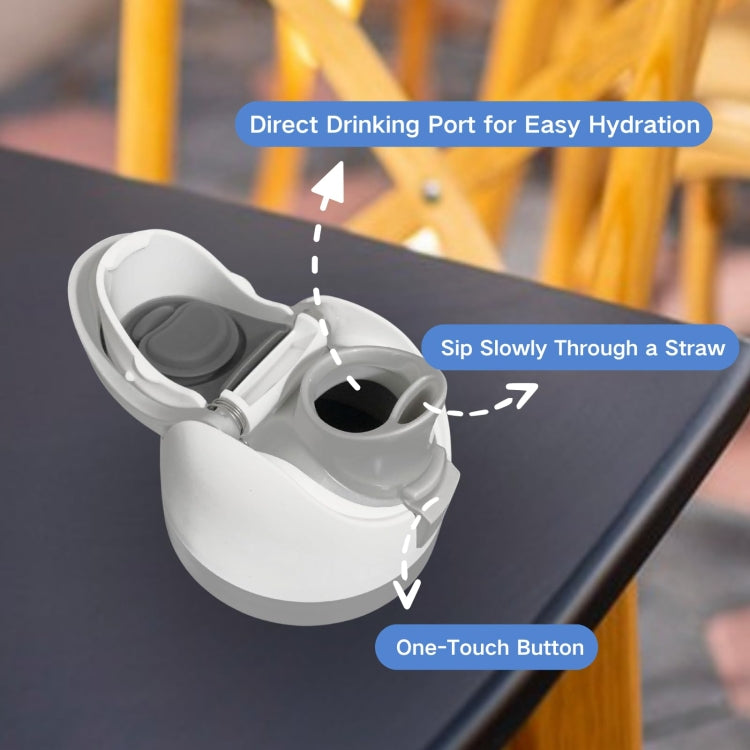 Replacement Lid for Owala Freesi Cup No Leakage One Button Open With Carry Loop(White) by bashfashion