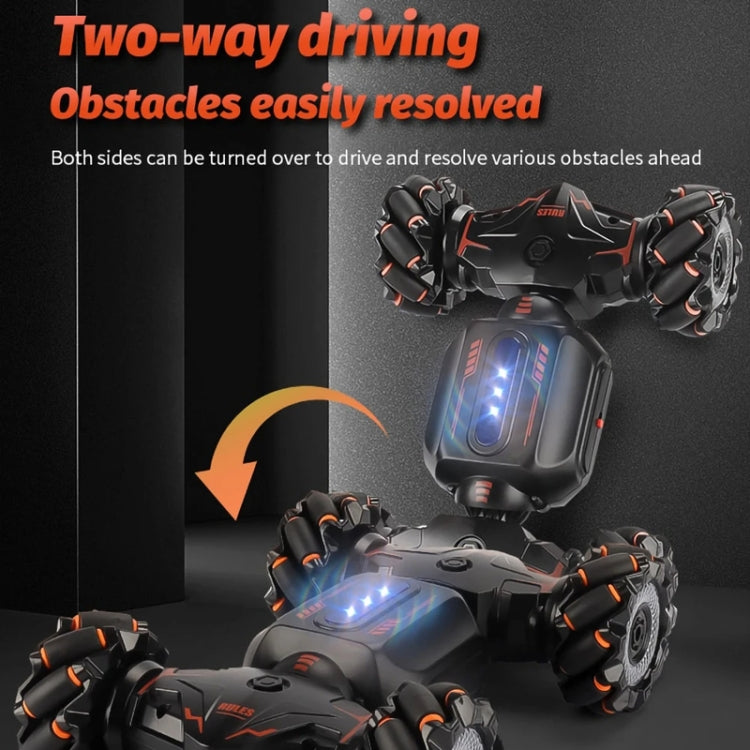 Children RC Car Toy Lights Electric Gesture Sensor Remote Control Twisting Stunt Car, Color: Orange Dual RC(1:12) by bashfashion