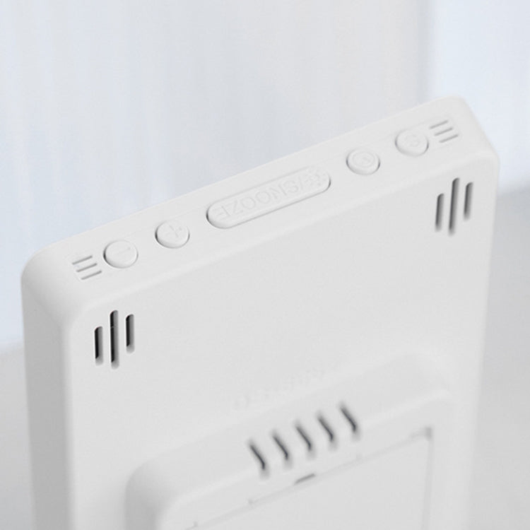 Multifunctional Temperature / Humidity Display Electronic Alarm Clock, Color: Orange Black by bashfashion