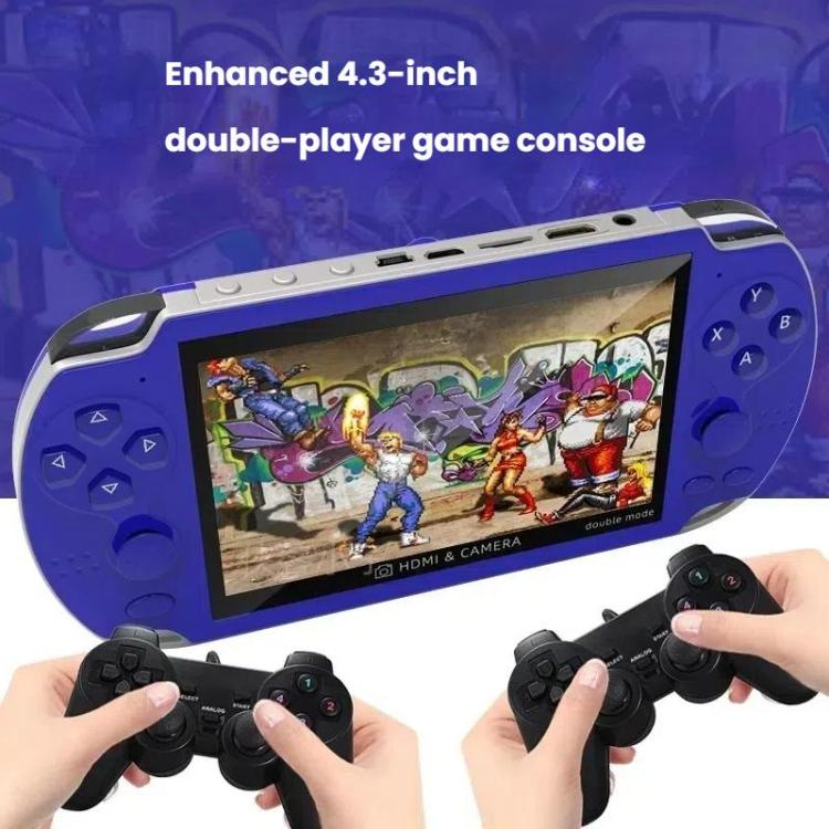 A3 4.3-Inch Handheld Game Console With Camera Supports Dual Handles/TV Output/10 Simulators Built In 8G(Black) by bashfashion