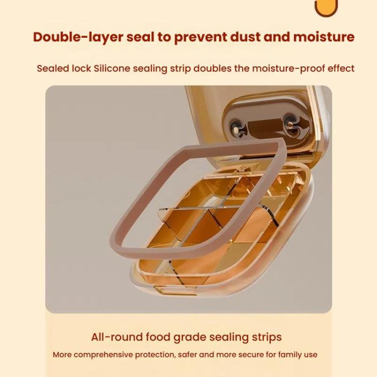 Portable Pill Box Dispenser Sealed Large Capacity Seven Days a Week Medication Organizer, Color: 6 Grids White by bashfashion