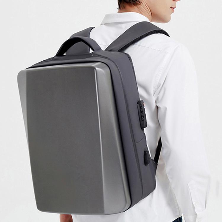 OUMANTU 966 Large-Capacity Waterproof Three-Dimensional Password Lock Laptop Backpack(Gray) by OUMANTU