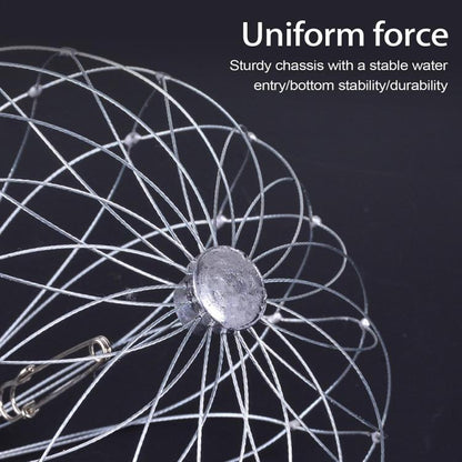 Diameter 52cm/20 Strands Automatically Retractable Crab Cage Wire Crab Opening And Closing Cage by bashfashion