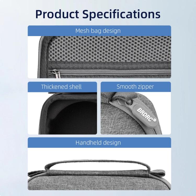 For DJI Flip BRDRC Organizer Bag Drone Portable Tote, Spec: Host Bag+RC2 Bag by BRDRC