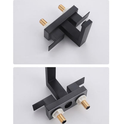 Dual Handle Two-Hole Bathroom Sink Faucet for Undermount Basin Separate Hot/Cold Water Controls, Spec: Brushed Gold YH069 by bashfashion