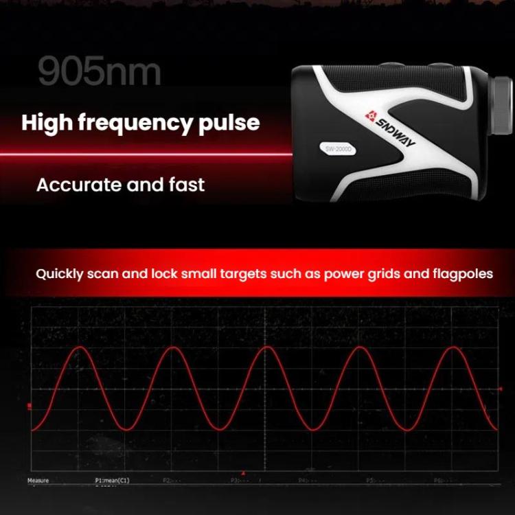 SNDWAY SW-1000D 1000M Handheld OLED Rangefinder Telescope Golf Rangefinder by SNDWAY