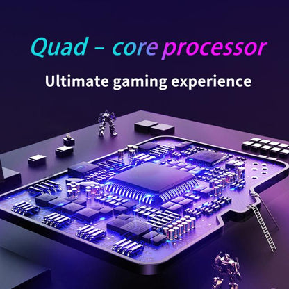 H36S 3.5 Inch IPS HD Screen Retro PSP Game Console Linux System GBA Handheld Video Game Console, Memory: 128G(Black) by bashfashion