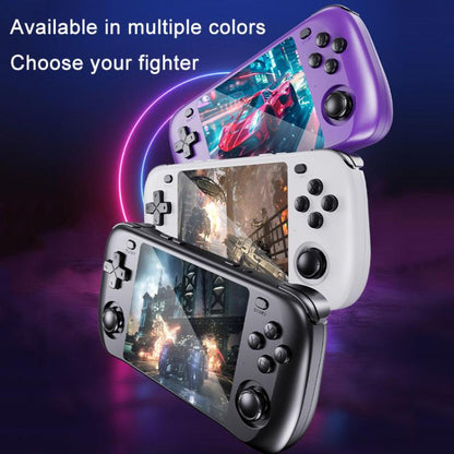 H36S 3.5 Inch IPS HD Screen Retro PSP Game Console Linux System GBA Handheld Video Game Console, Memory: 128G(White) by bashfashion