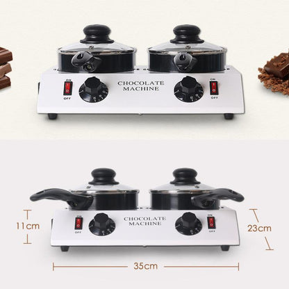 Dessert Making Double Cylinder Chocolate Hot Melt Machine EU Plug by bashfashion