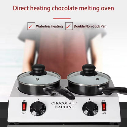 Dessert Making Double Cylinder Chocolate Hot Melt Machine EU Plug by bashfashion
