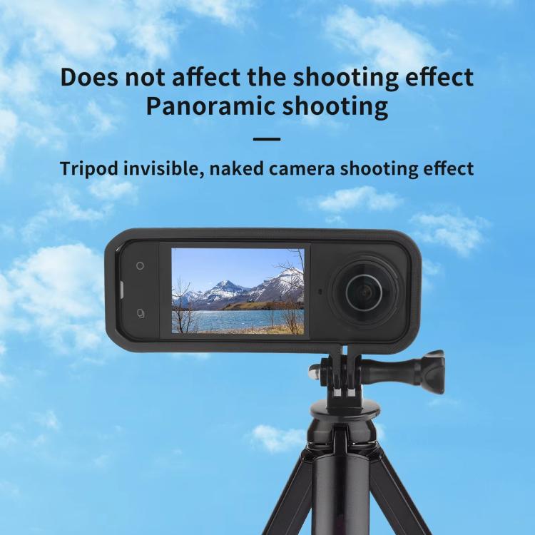 For Insta360 X5 360 Camera CQT Expandable Protective Cage Shockproof Case Vertical Orange by CQT