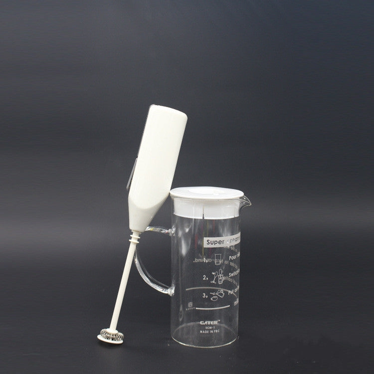 Mini Handheld Hlectric Egg Mixer Cream Coffee Cake Household Blender Eggs Mixer(White) by bashfashion