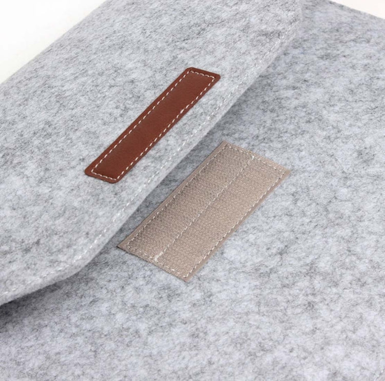 15 Inch Inner Package Phone & Tablet Case Felt Bag for iPhone 7 Plus / iPhone 7 / Macbook Retina 15.4 inch(Grey) by bashfashion